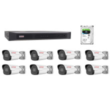 CP-VNS-8CAM40-P Sada kamerového systému 4.0 Mpix, včetně NVR s PoE switchem a HDD 2TB